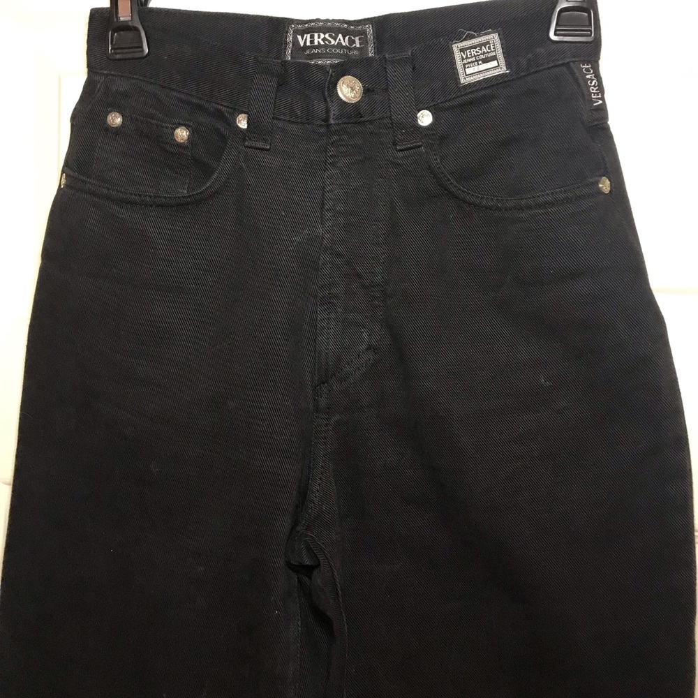 Vintage Versace High Waisted Blk Jeans sz 26
